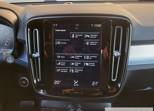 Volvo XC 40 cena 119900 przebieg: 122000, rok produkcji 2020 z Węgorzyno małe 301